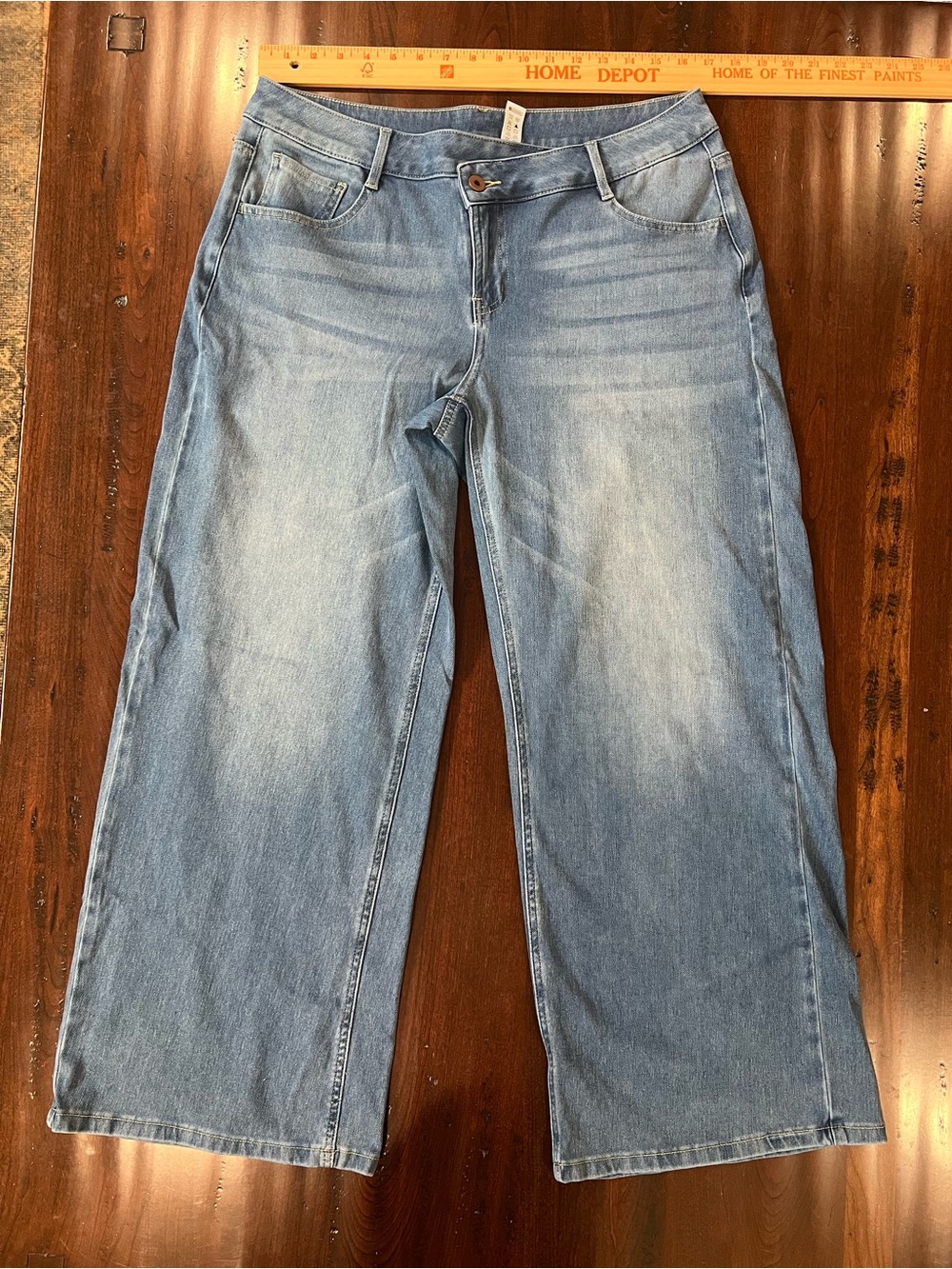 HALARA Light Blue Wide-Leg Jeans